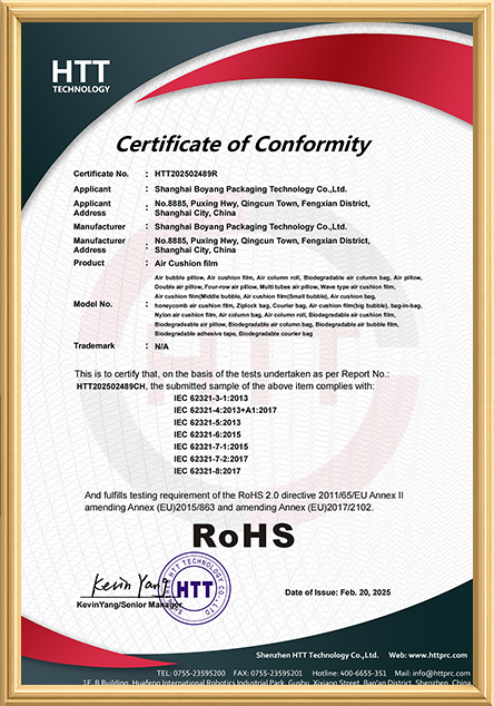 RoHS Certificate